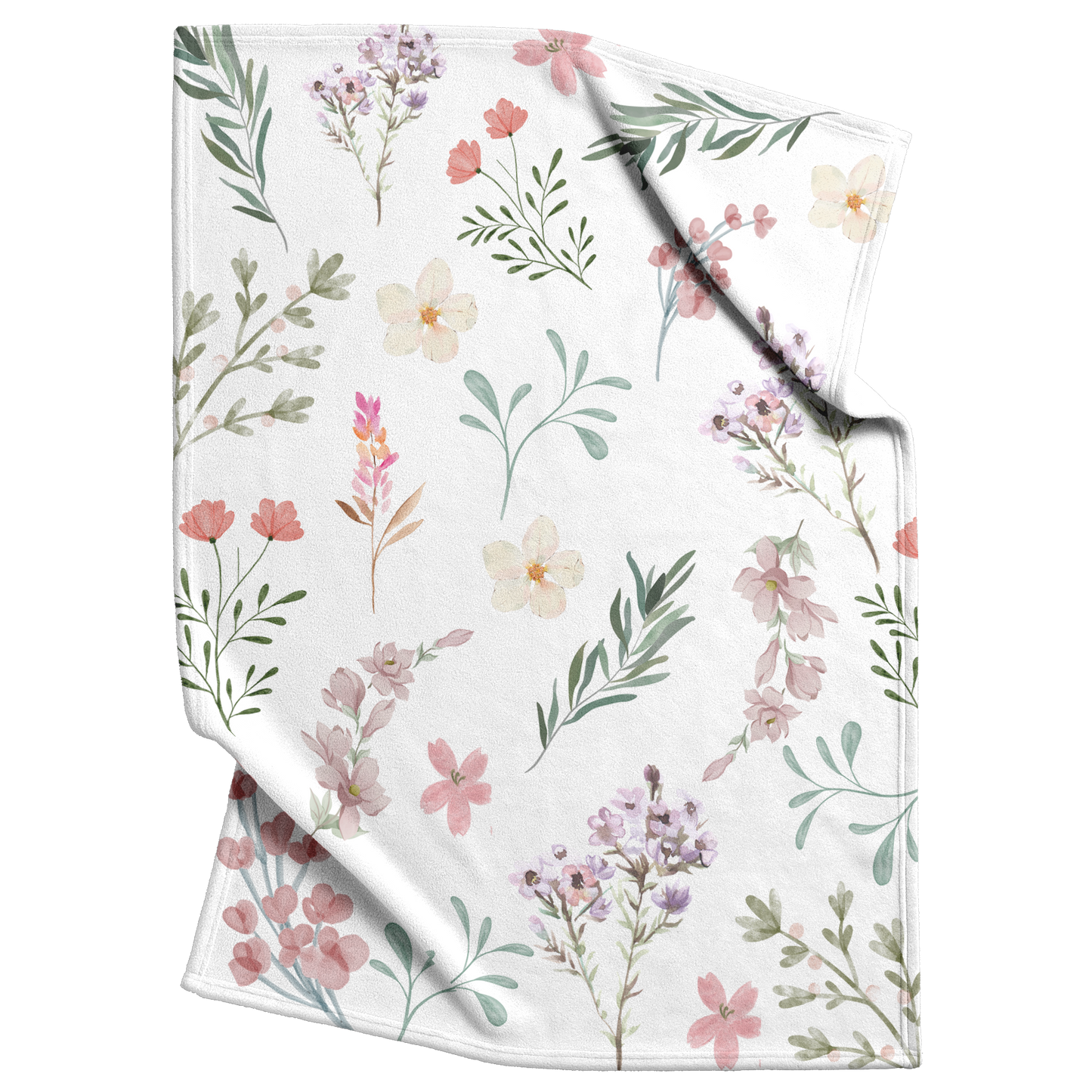 Whimsical_Flowers_Fleece_Blanket_V_Blanket_Top_Bottom_Folds_Mockup.png