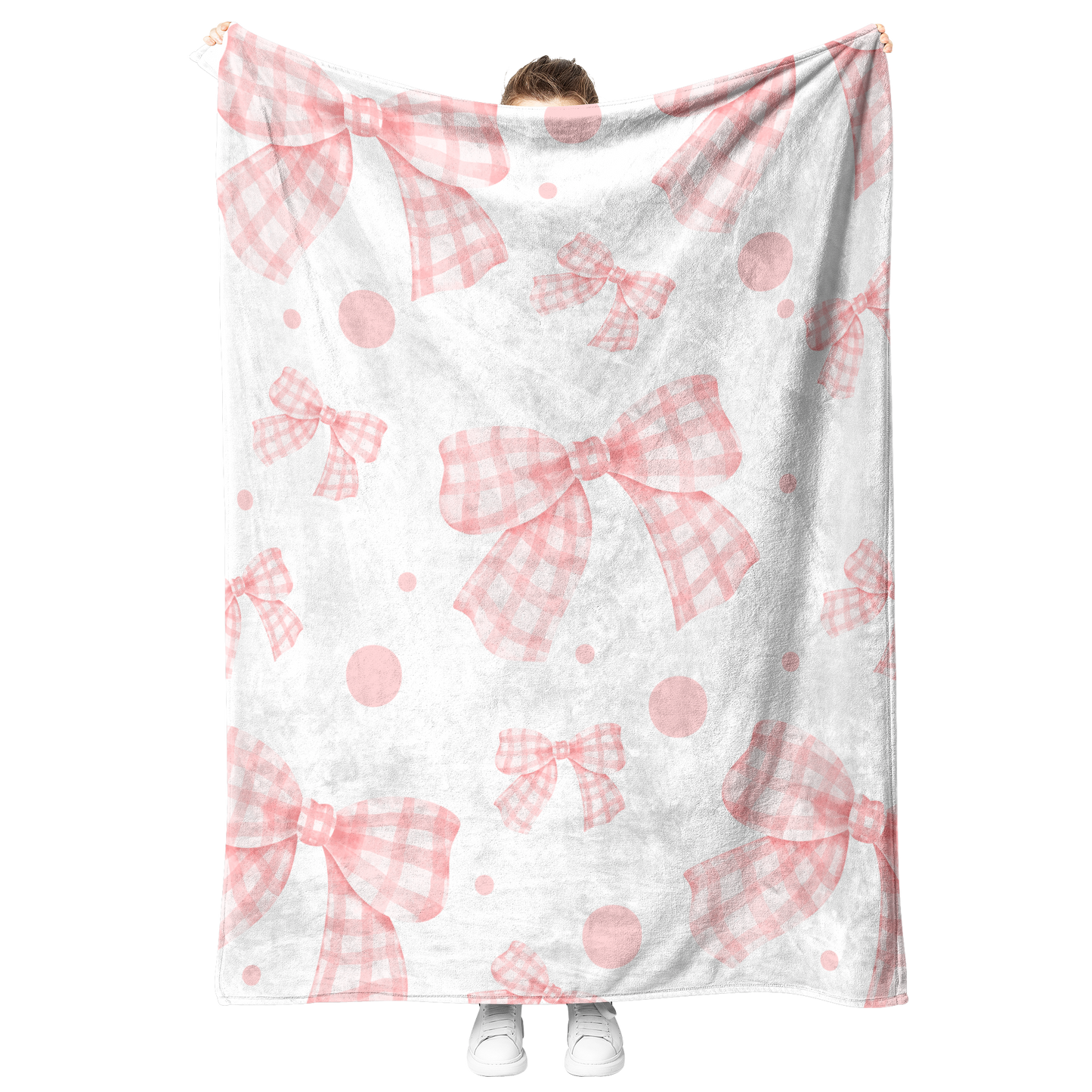 Gingham_Bows_Fleece_Blanket_V_Blanket_Model_Mockup.png