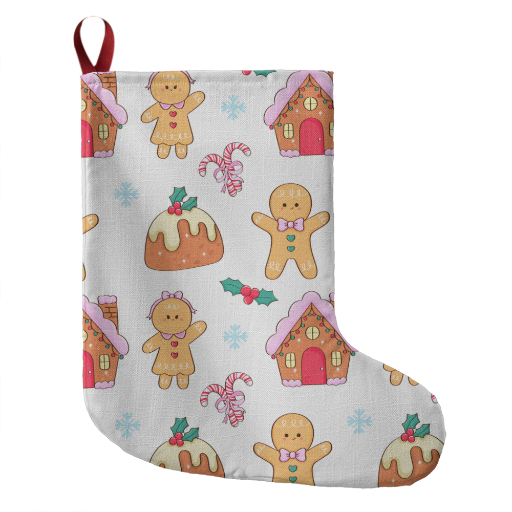 'Gingerbread Village' Christmas Stocking