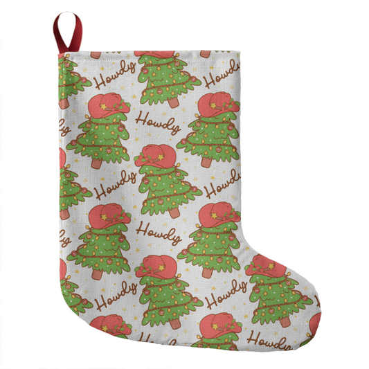 'Howdy Christmas Tree'- Stocking