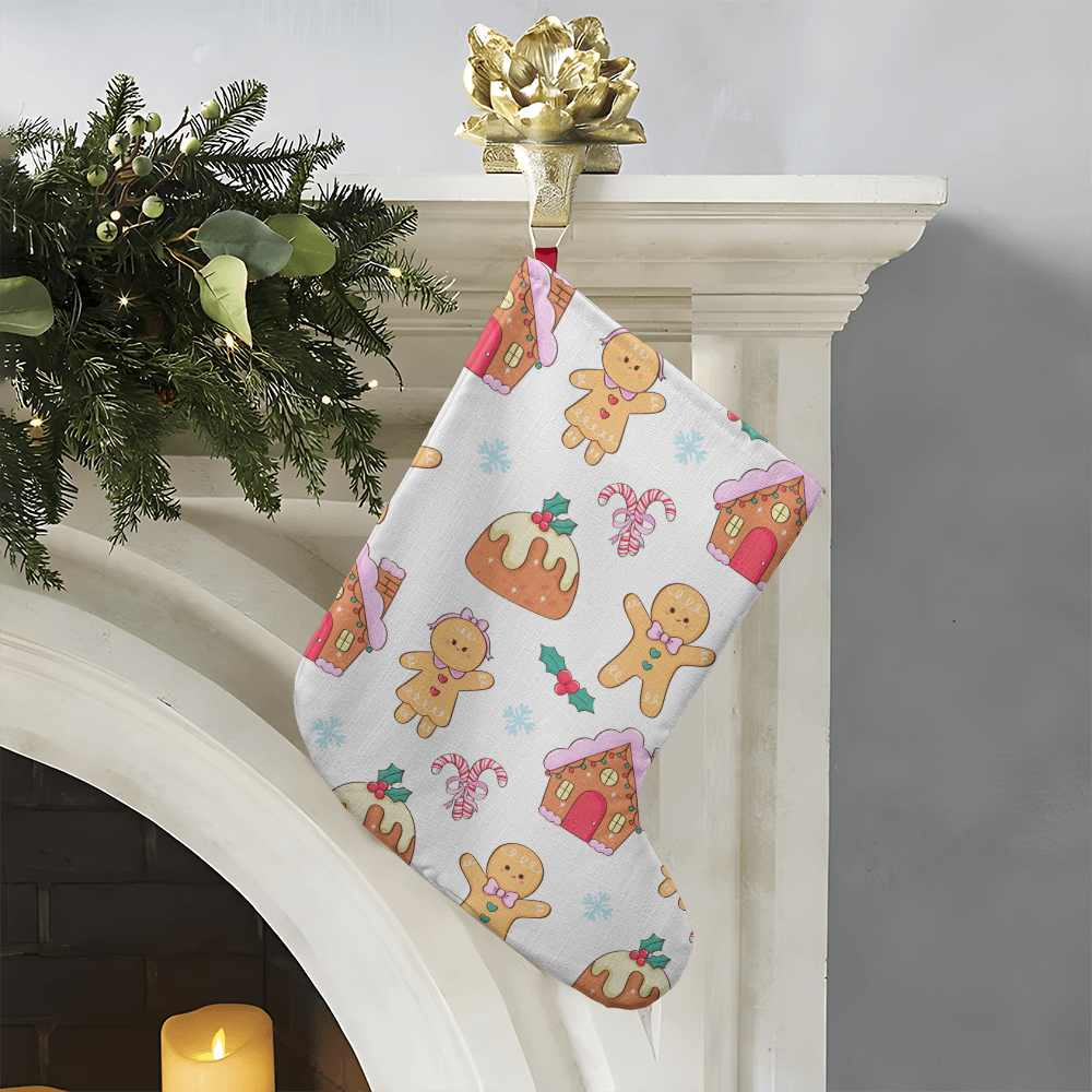 'Gingerbread Village' Christmas Stocking