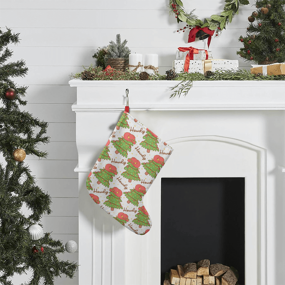 'Howdy Christmas Tree'- Stocking