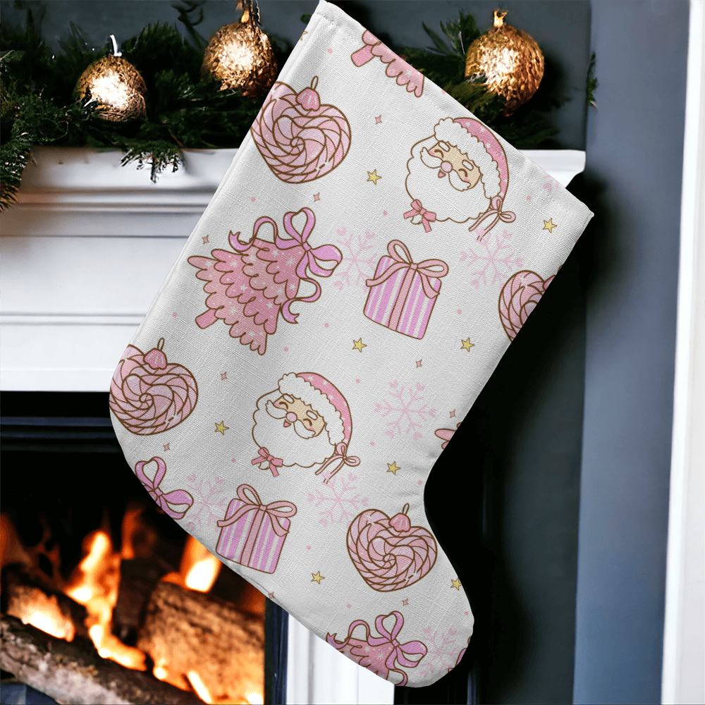 'Pink Christmas'- Stocking