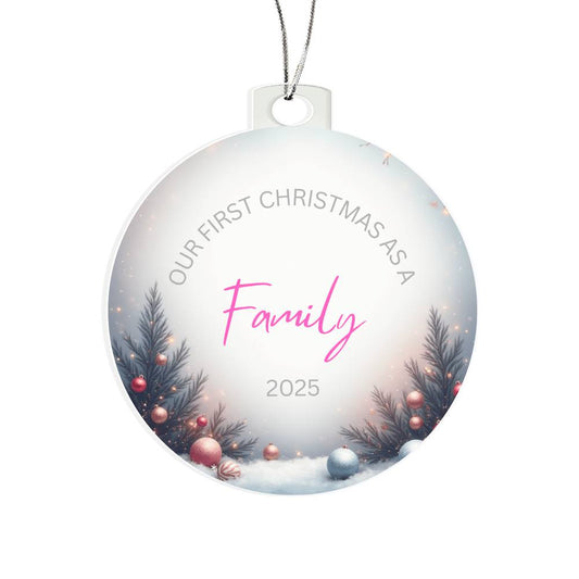 'First Christmas as a family' Ornament