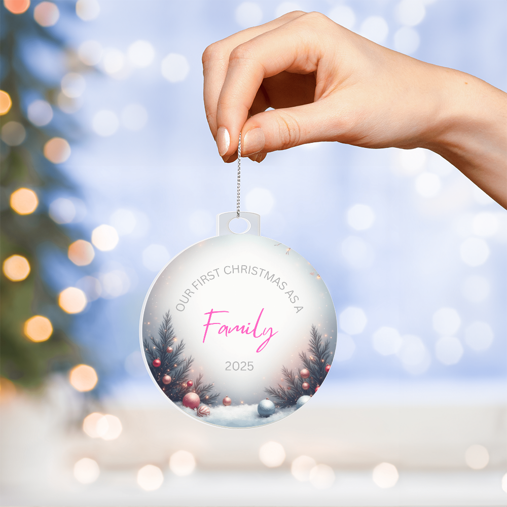 'First Christmas as a family' Ornament