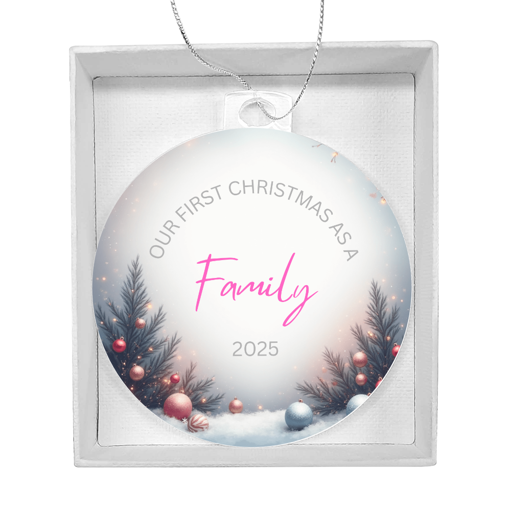 'First Christmas as a family' Ornament