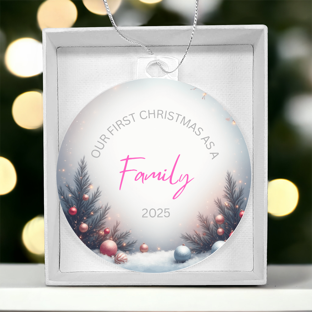 'First Christmas as a family' Ornament