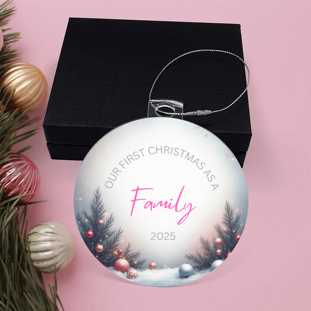 'First Christmas as a family' Ornament